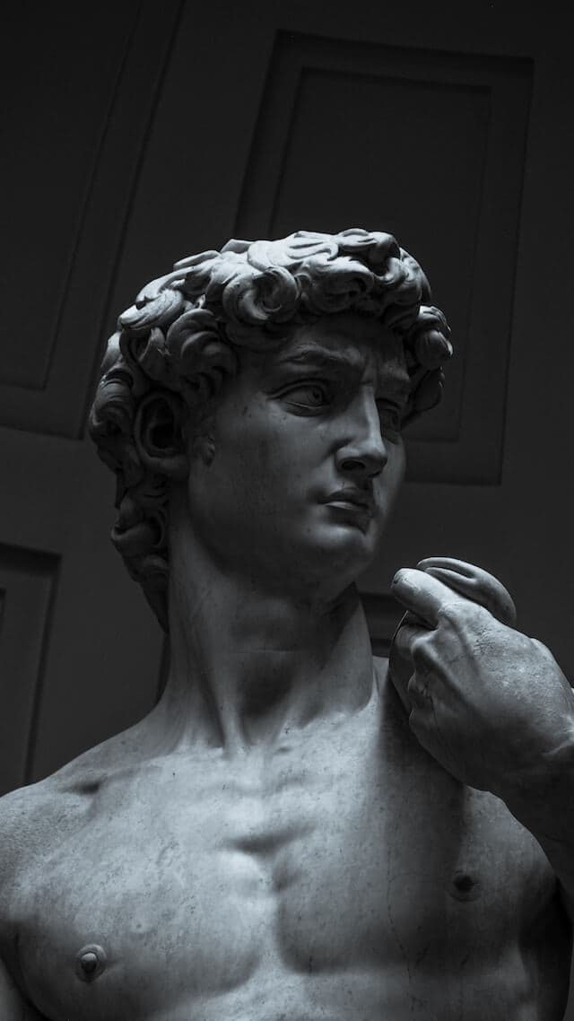 gray concrete statue of the David